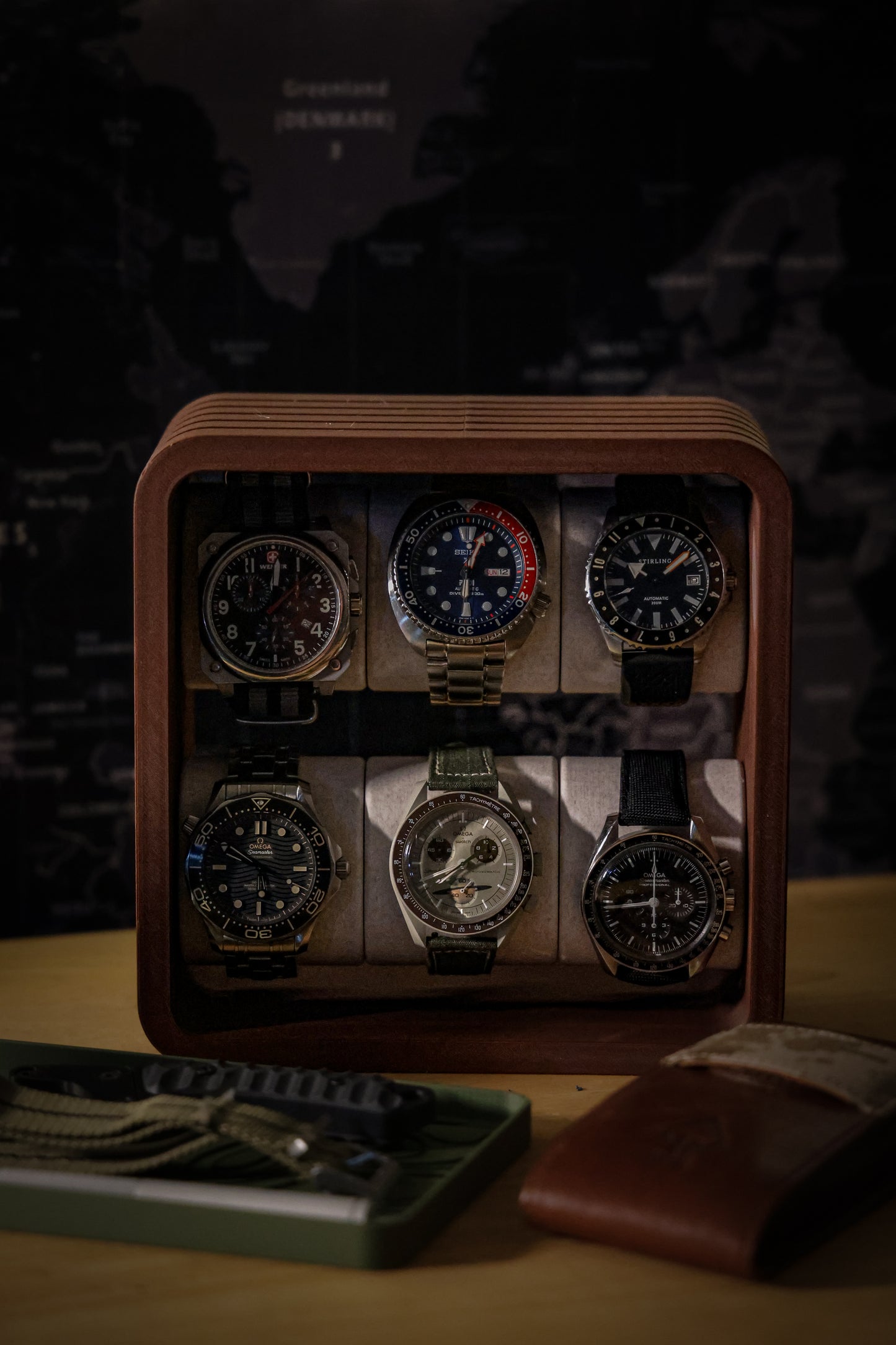 Limited Edition Wood Finish Watch Display