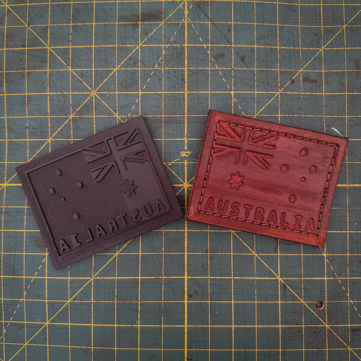 Shoulder ANF leather stamp