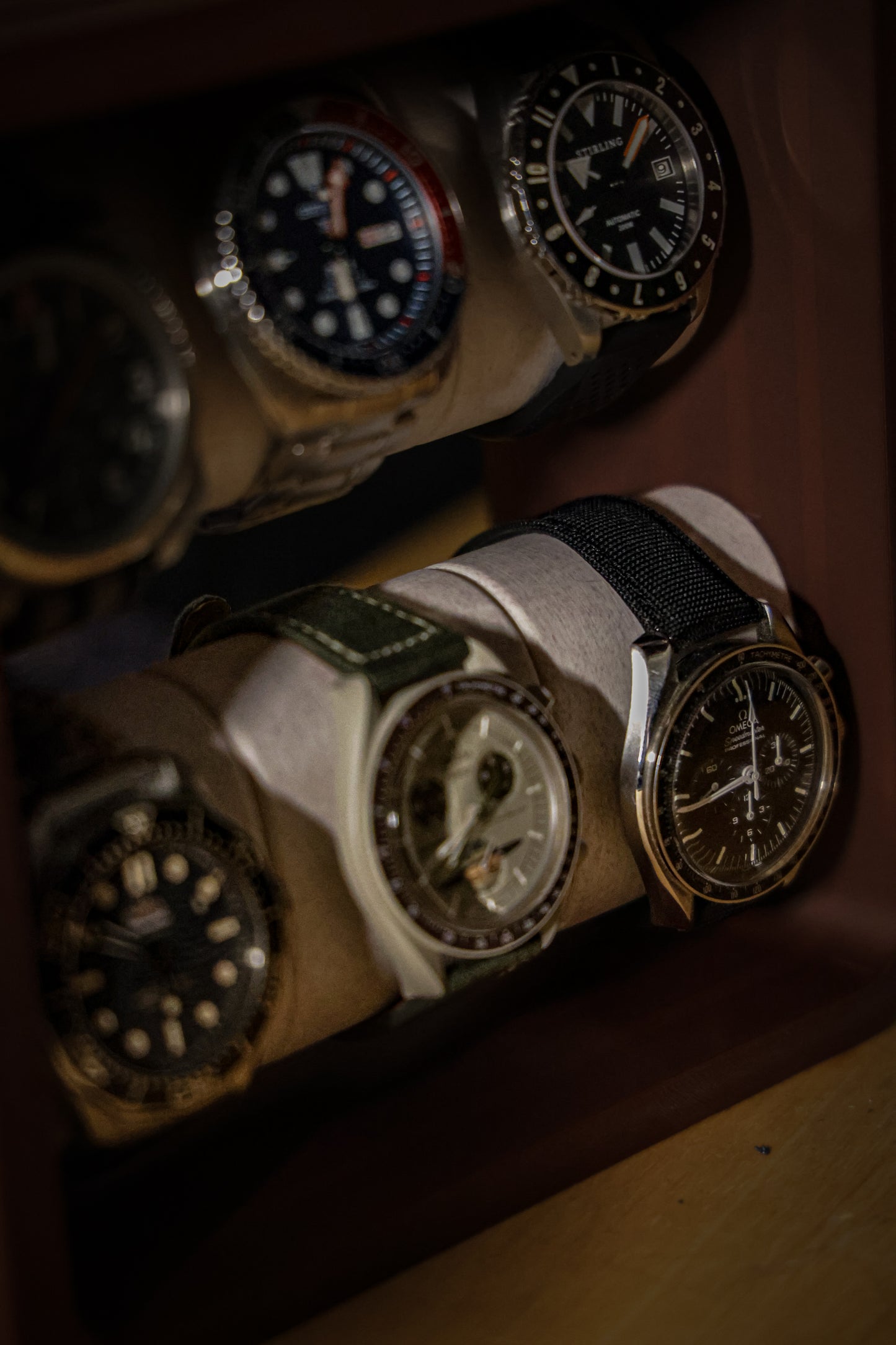 Limited Edition Wood Finish Watch Display