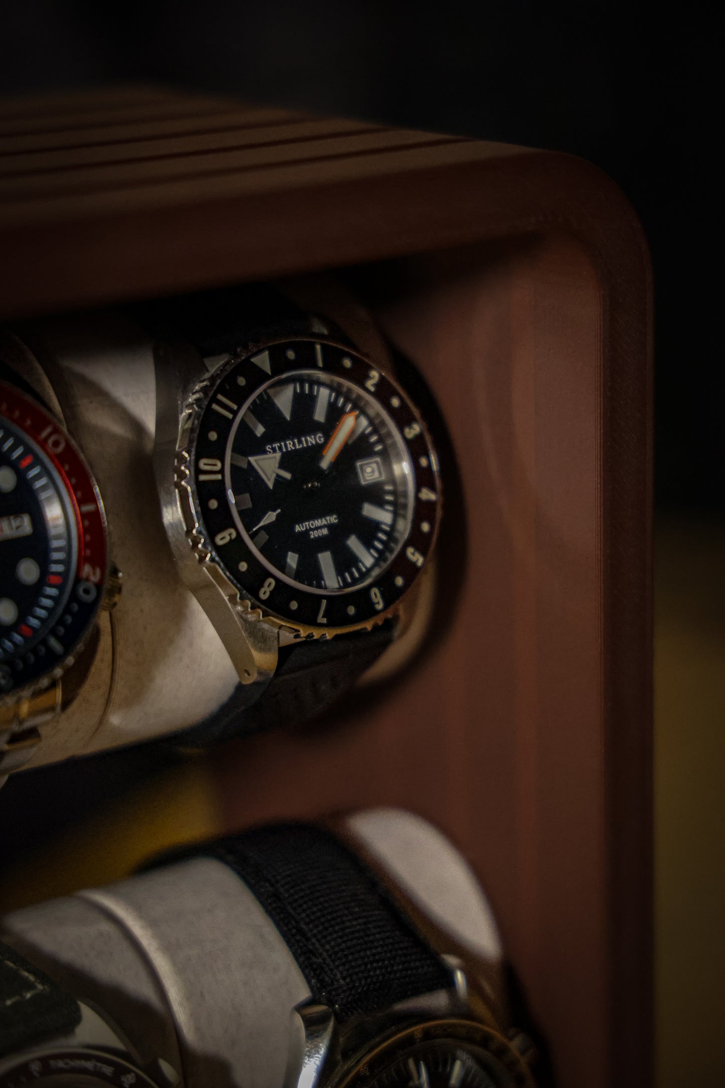 Limited Edition Wood Finish Watch Display