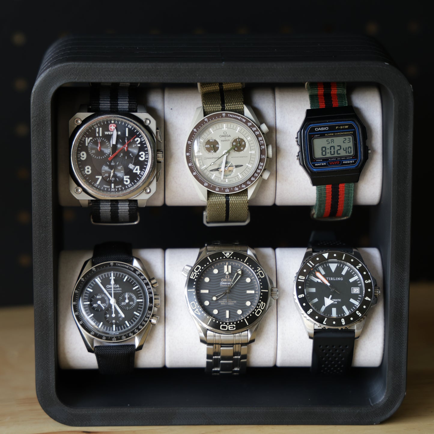 Watch Display – 6 Slot Premium Storage